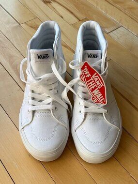 Vans Filmore Hi Platform Canvas White Womens 6.5 NWT